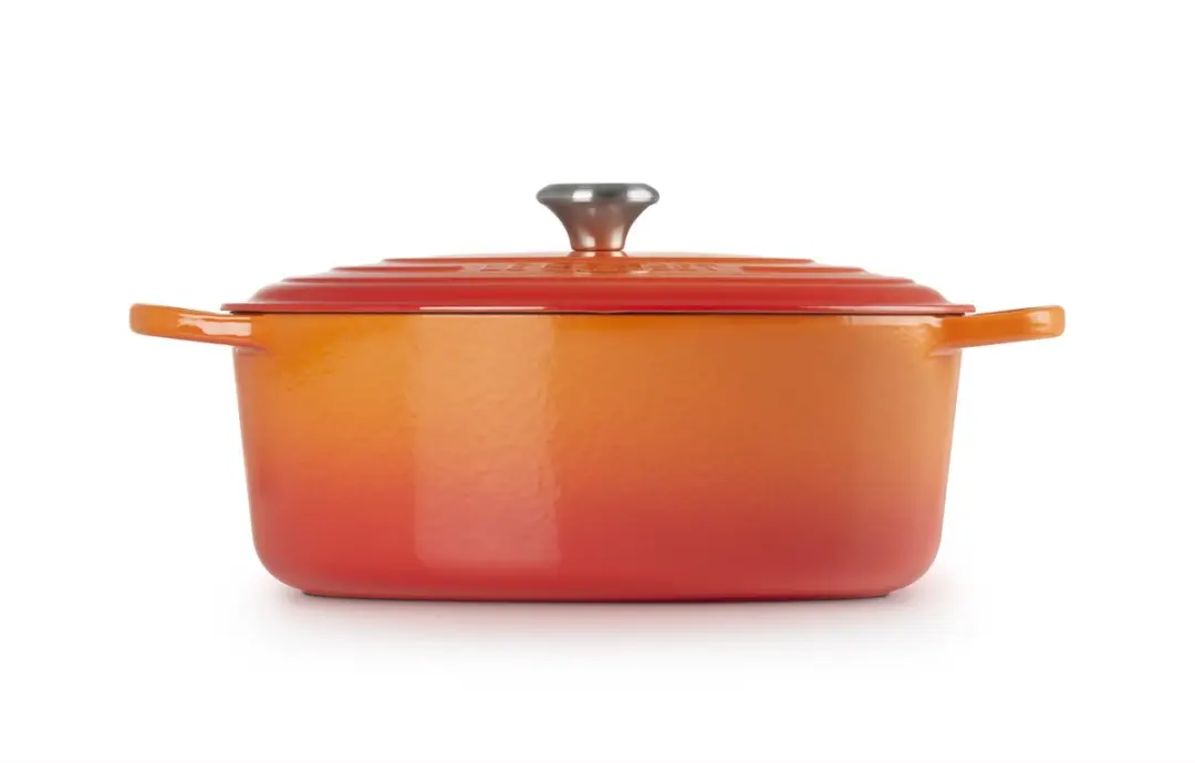 Le Creuset Signature Ovale Braadpan 7,5L - Ø33cm - Oranjerood