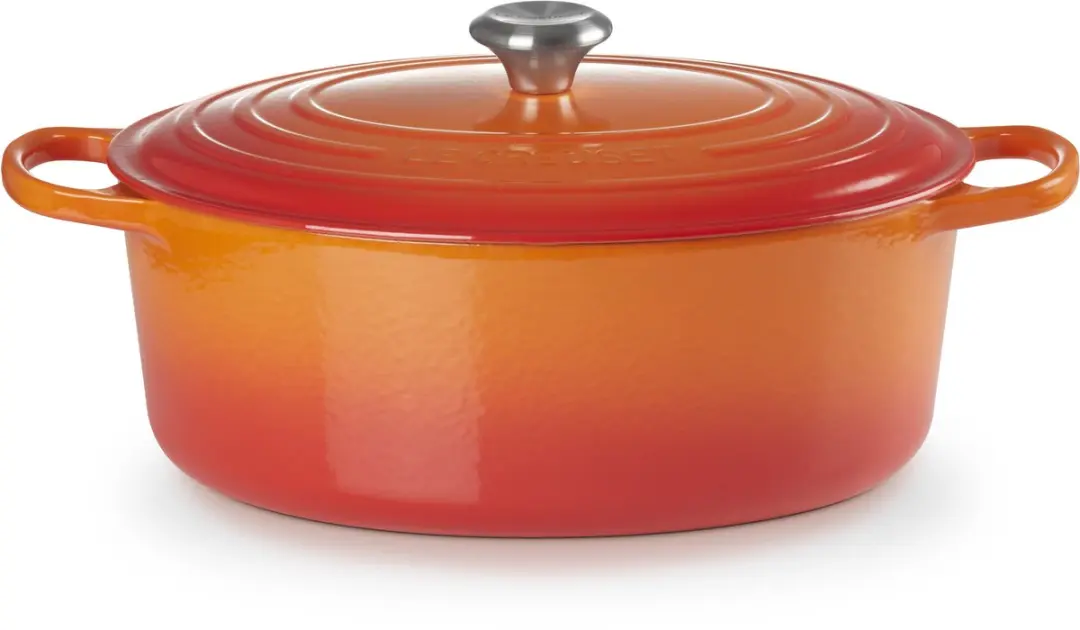Le Creuset Signature Ovale Braadpan 7,5L - Ø33cm - Oranjerood
