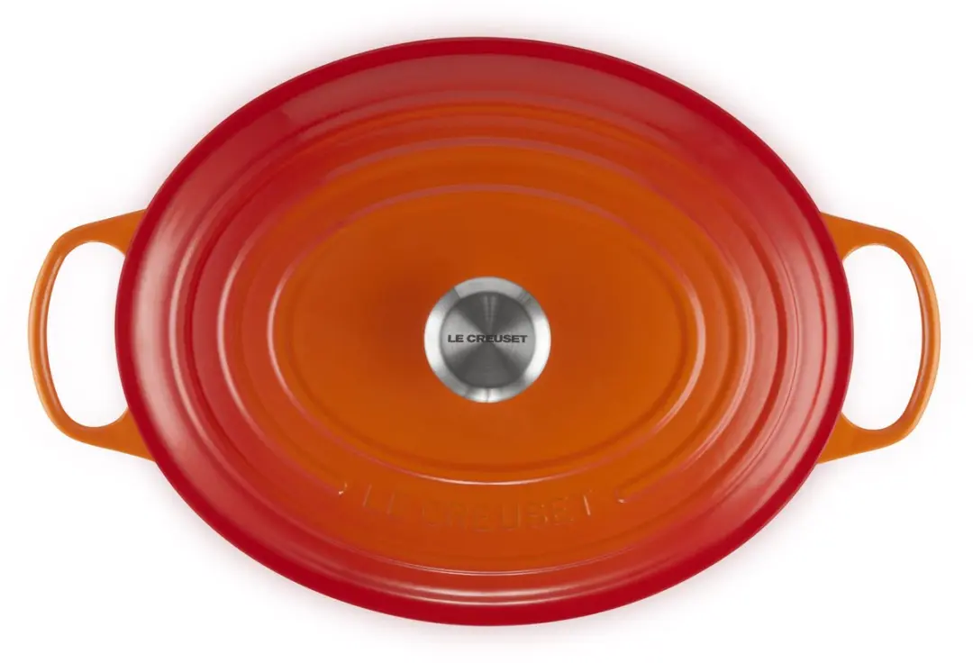 Le Creuset Signature Ovale Braadpan 7,5L - Ø33cm - Oranjerood