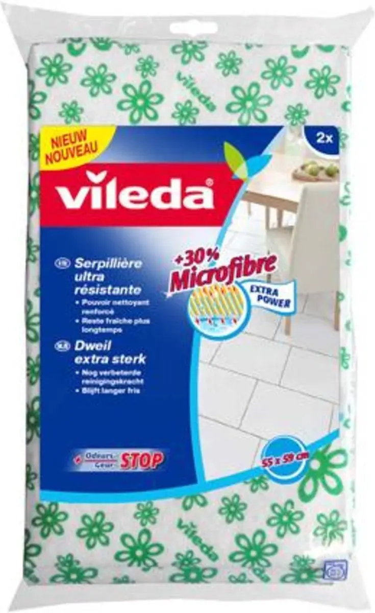 Vileda Original Groene Dweil - 2 Stuks