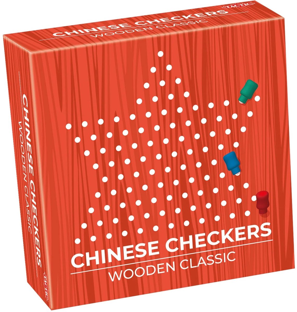 Tactic Chinese Checkers – Bordspel – Classic Games – Houten Strategiespel – Vanaf 7 jaar