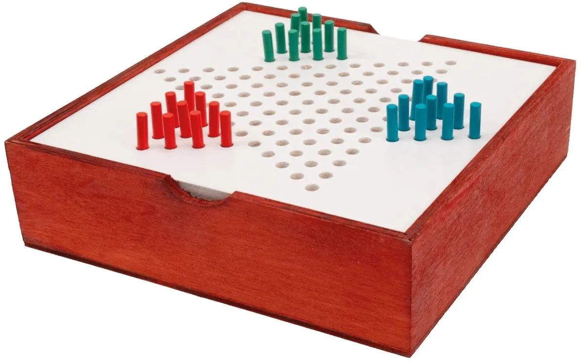 Tactic Chinese Checkers 14027 - Houten Strategiespel - 2-6 Spelers