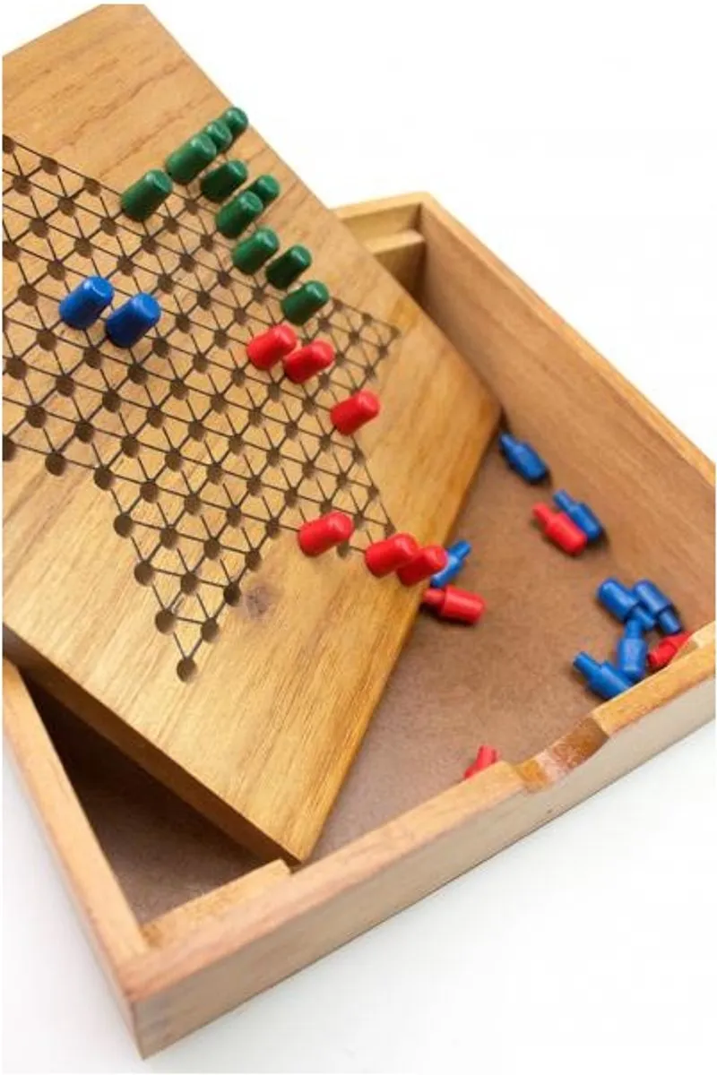 Tactic Chinese Checkers 14027 - Houten Strategiespel - 2-6 Spelers