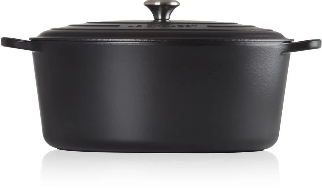Le Creuset Signature Ovale Braadpan 40cm - 13,9L - Mat zwart