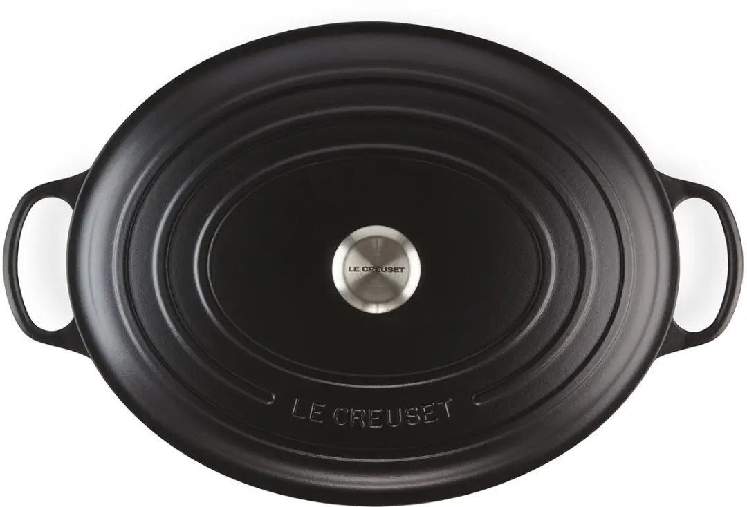 Le Creuset Signature Ovale Braadpan 40cm - 13,9L - Mat zwart