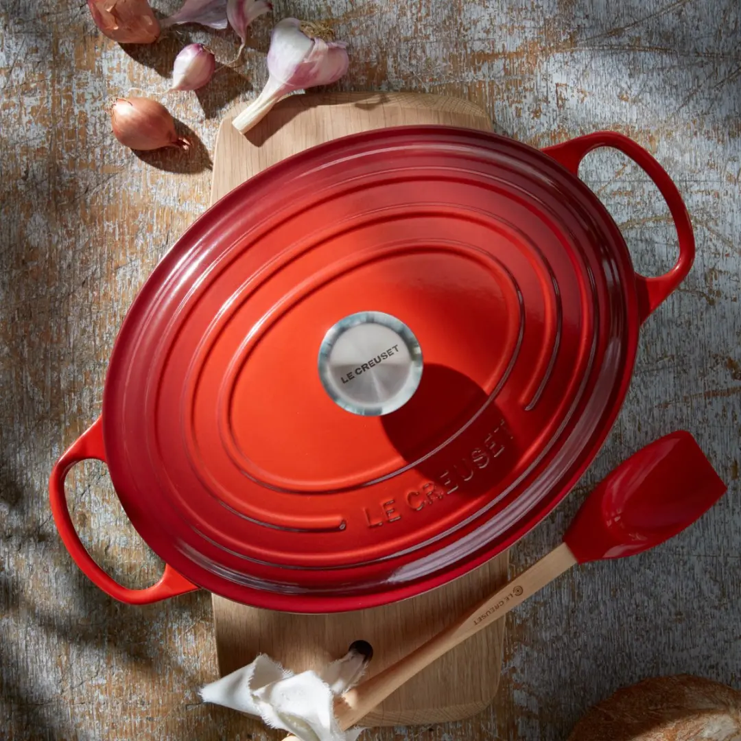 Le Creuset Signature Ovale Braadpan 27cm - 4,1L - Kersenrood