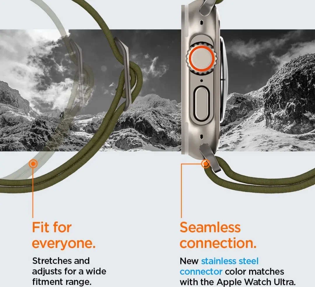 Spigen Fit Ultra Apple Watch Band - 20mm - Khaki