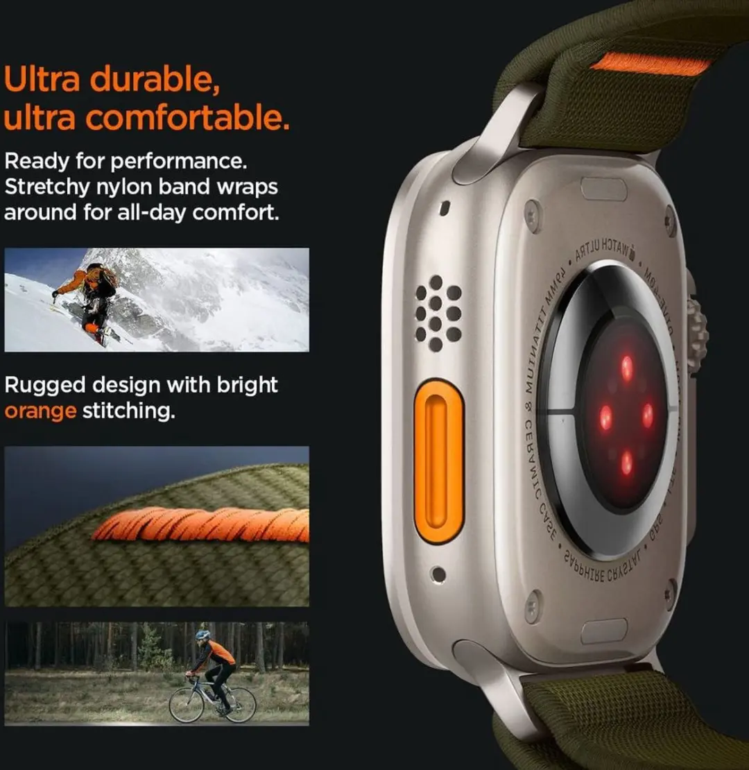 Spigen Fit Ultra Apple Watch Band - 20mm - Khaki