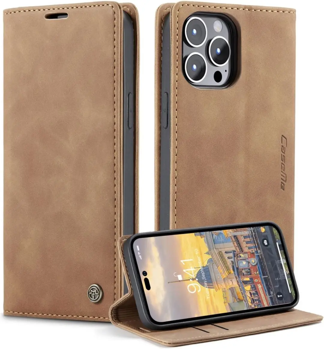 CaseMe iPhone 15 Pro Wallet Bookhoesje