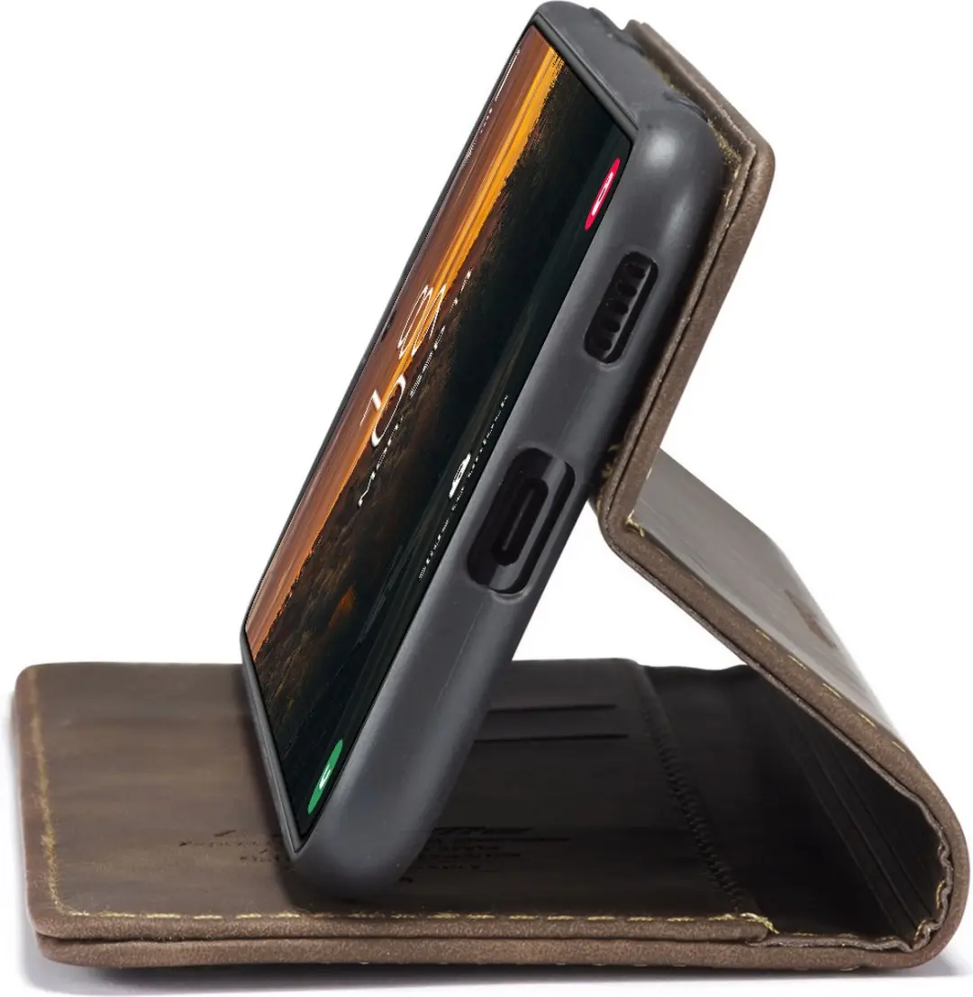 Caseme Wallet Book Case Samsung Galaxy S25 - Donker Bruin