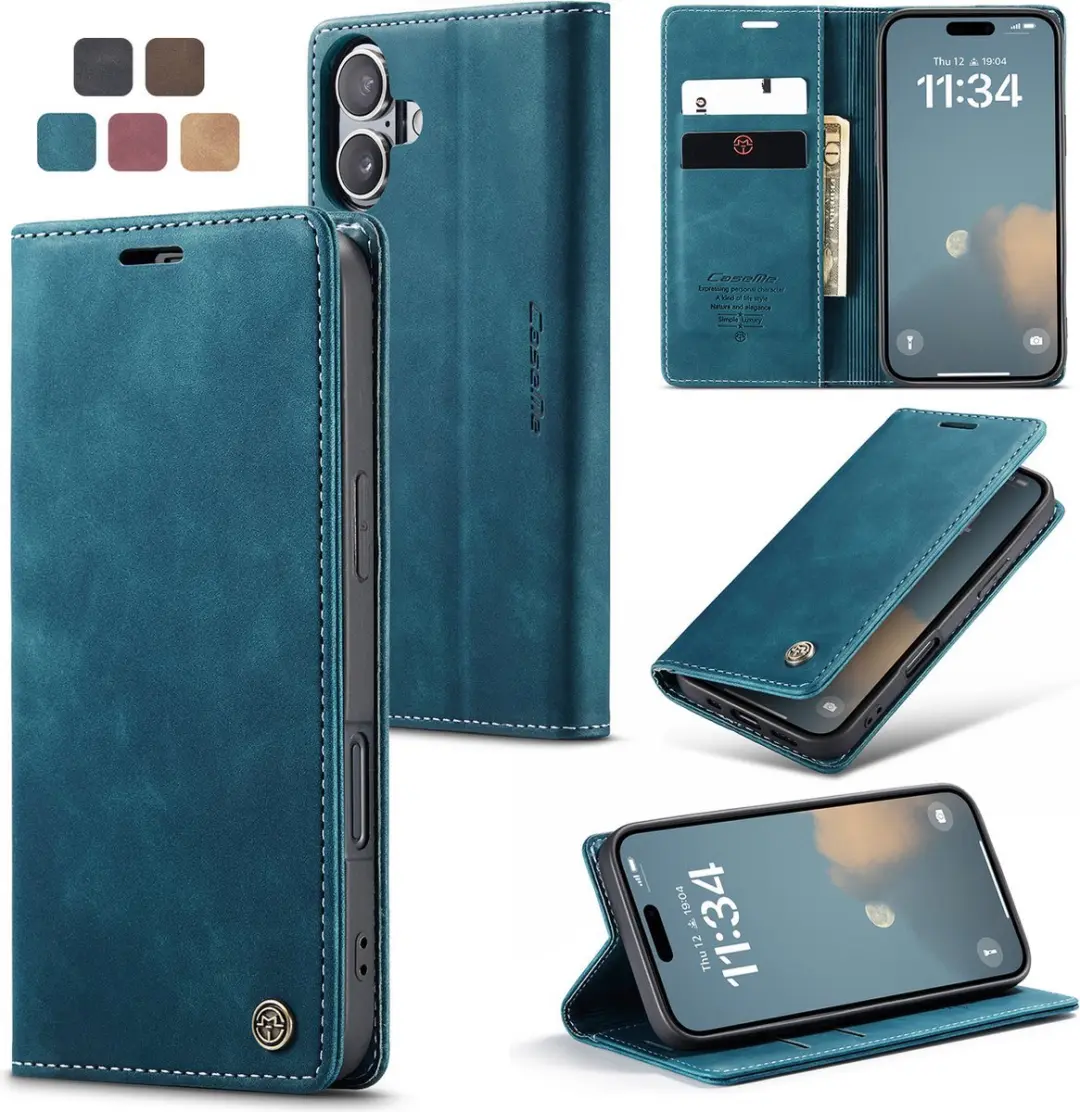 Caseme Telefoonhoesje iPhone 17 Wallet Blauw