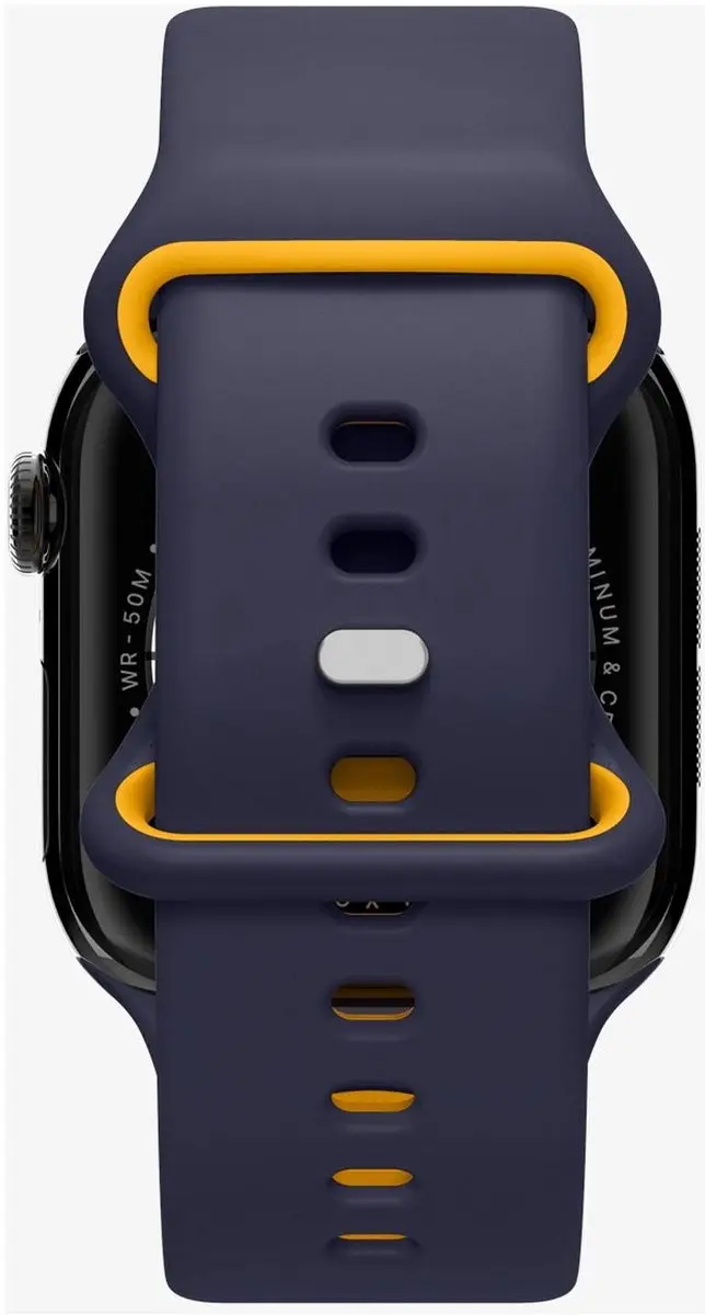Spigen Nano Pop Bandje Apple Watch 42-49mm - Blauw/Geel