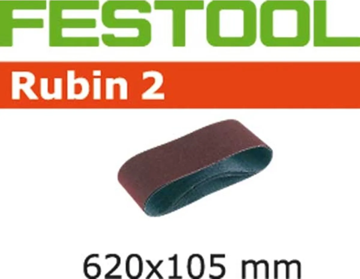 Festool Robijn Schuurband L620X105-P120 RU2/10 - 10 Stuks