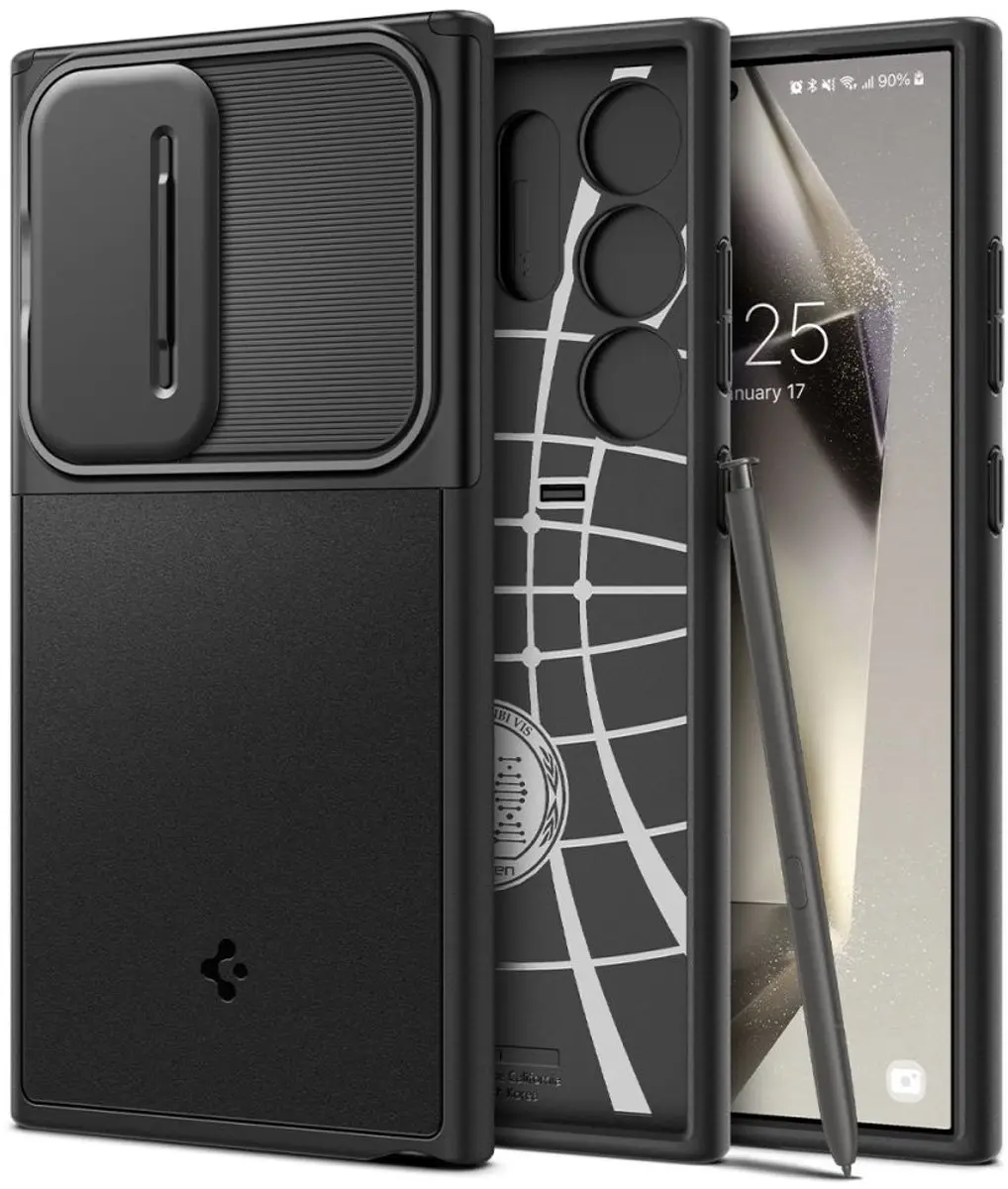 Spigen Optik Armor Samsung Galaxy S24 Ultra 12133 - Zwart