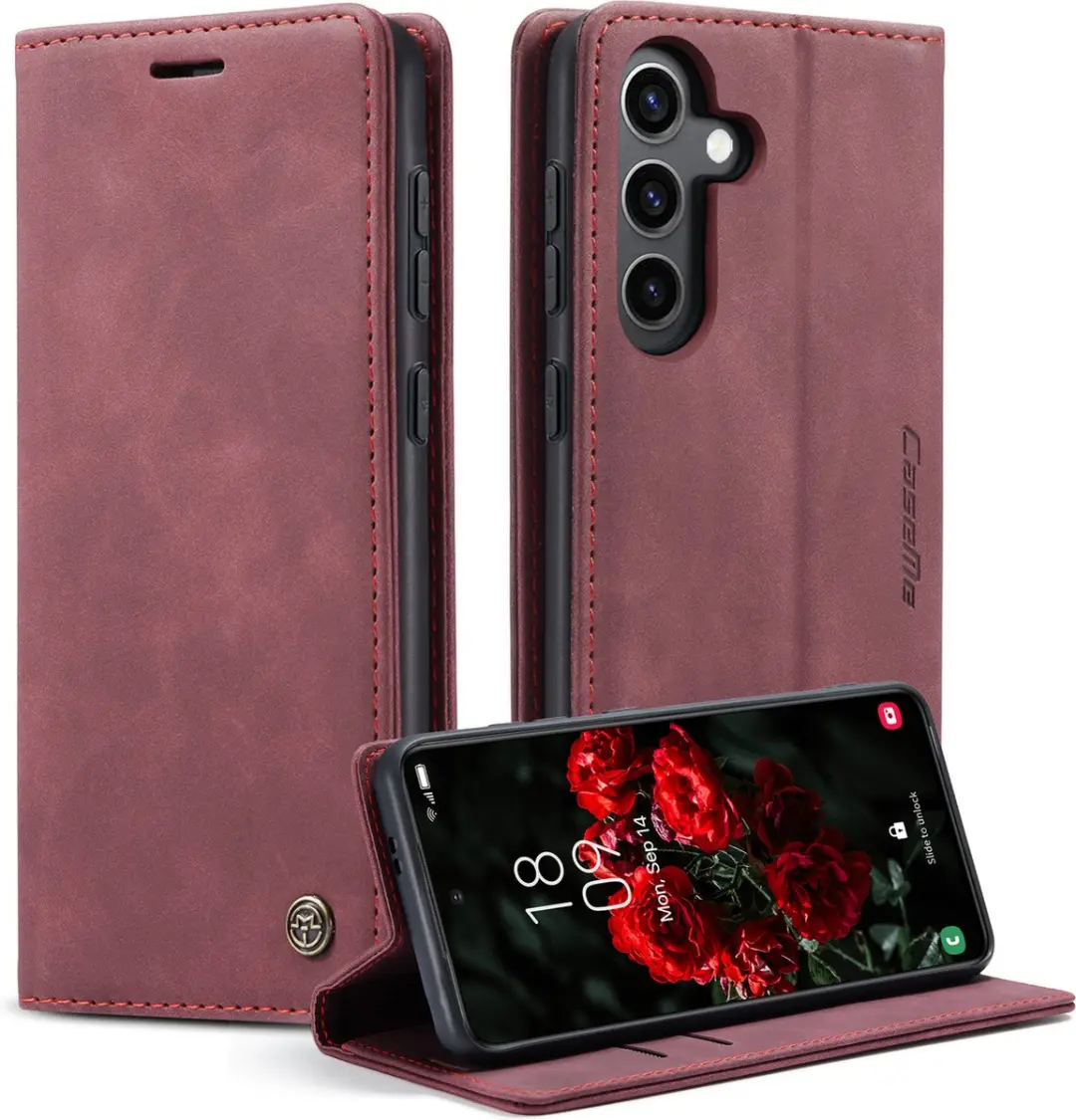 Caseme Wallet Book Case Samsung Galaxy A15 - Rood