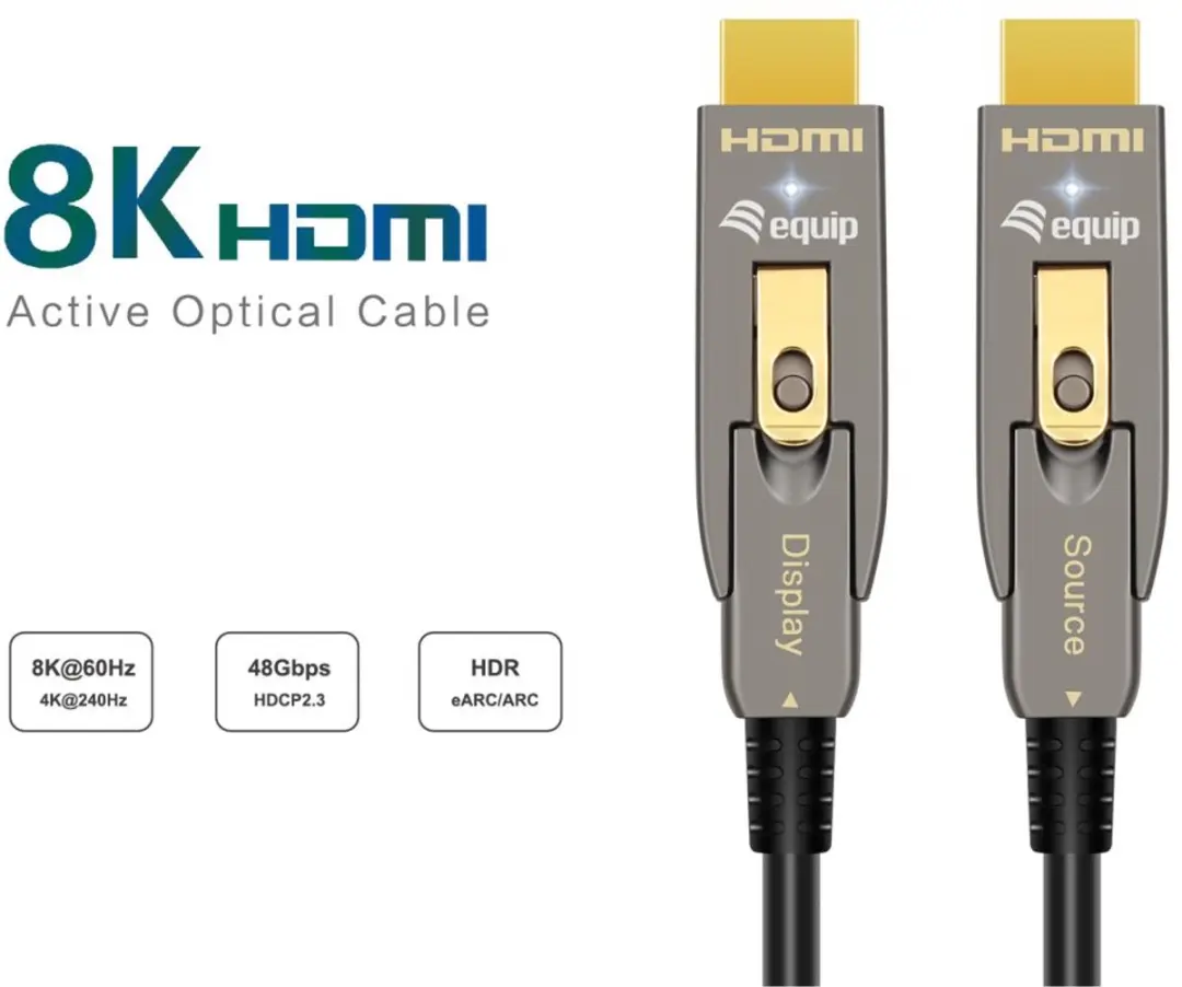 Equip 119472 HDMI Kabel 15m Type-A/Type-D - Zwart