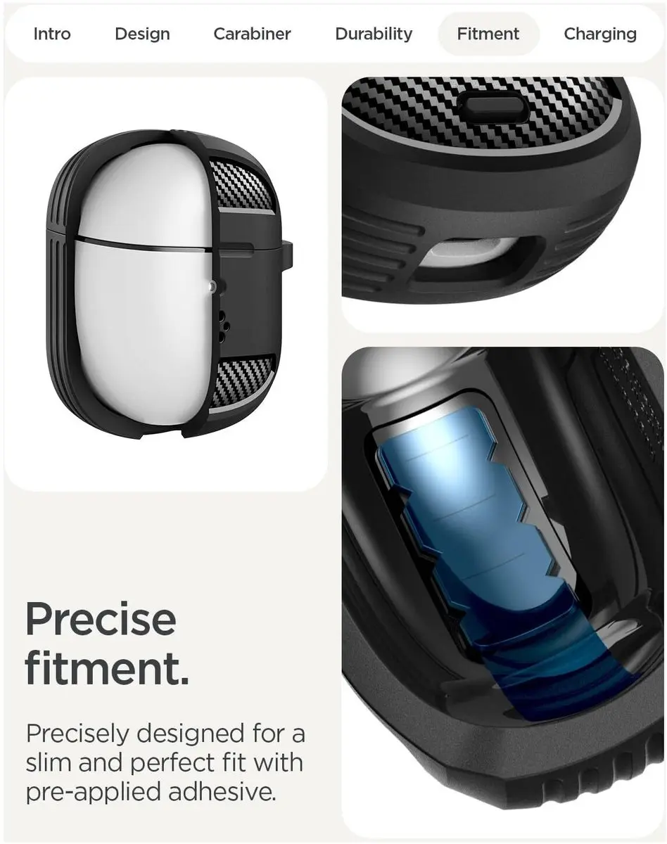Spigen Rugged Armor Hoesje 8800283303148 - Matte Zwart - afbeelding 6 van 6