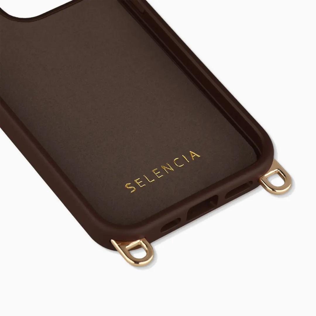 Selencia Hoesje iPhone 13 Pro - Choco Brown - MagSafe - afbeelding 6 van 6