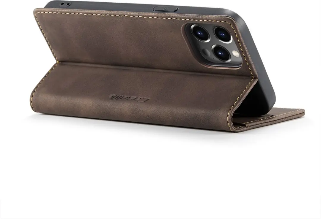 Caseme Retro Wallet Case CSM-39250 - iPhone 15 Pro - Coffee