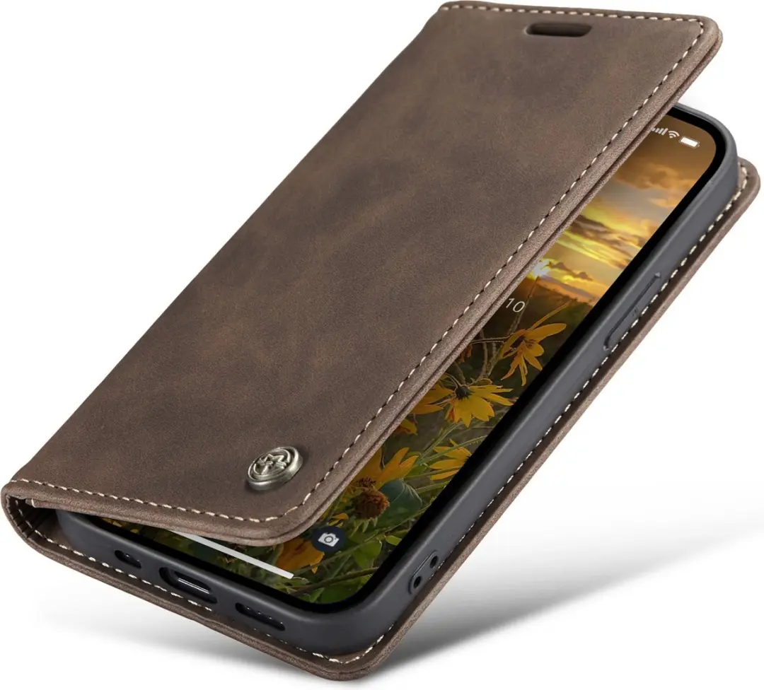 Caseme Retro Wallet Case CSM-39250 - iPhone 15 Pro - Coffee