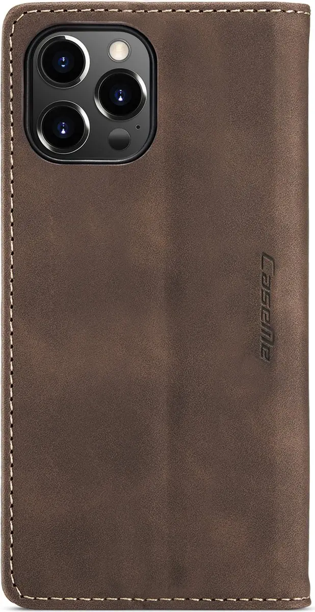 Caseme Retro Wallet Case CSM-39250 - iPhone 15 Pro - Coffee - afbeelding 6 van 6