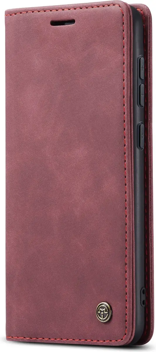 Caseme Telefoonhoesje Samsung Galaxy S24 Wallet Book - Rood