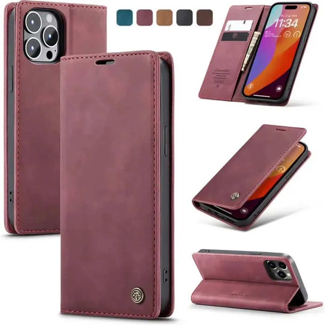 CaseMe iPhone 15 Pro Wallet Bookhoesje