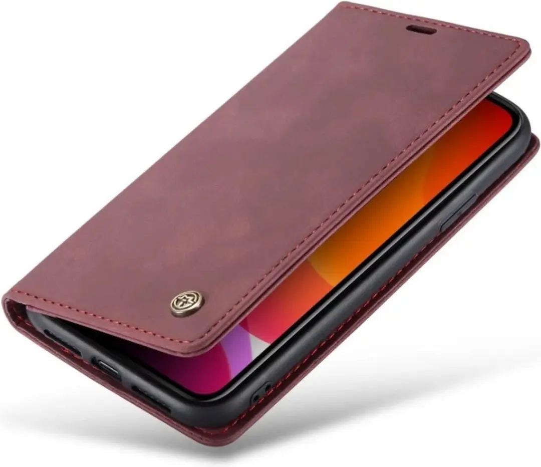 CaseMe iPhone 15 Pro Wallet Bookhoesje - Rood