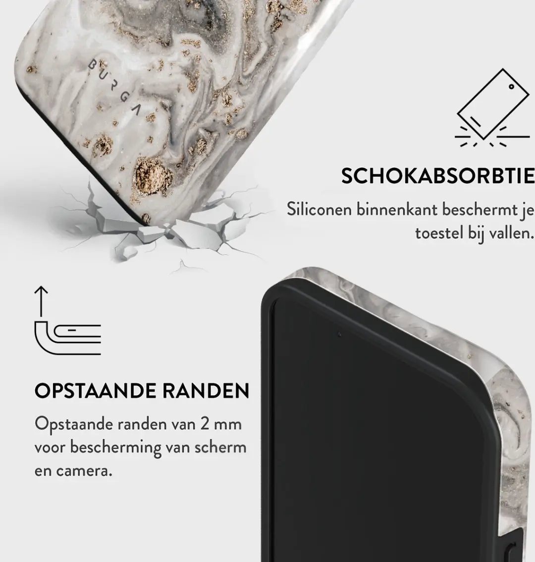Burga Telefoonhoesje iPhone 13 Snowstorm - Hardcase - afbeelding 6 van 6