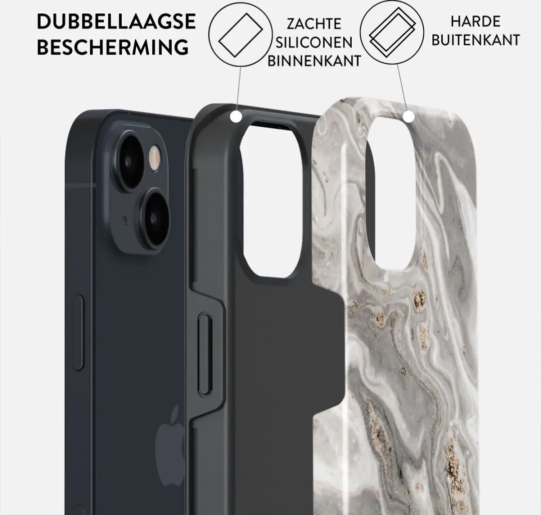 Burga Telefoonhoesje iPhone 13 Snowstorm - Hardcase
