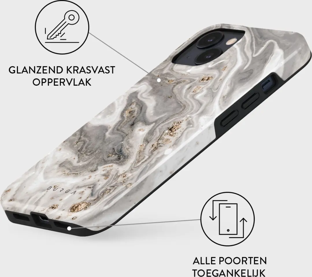 Burga Telefoonhoesje iPhone 13 Snowstorm - Hardcase