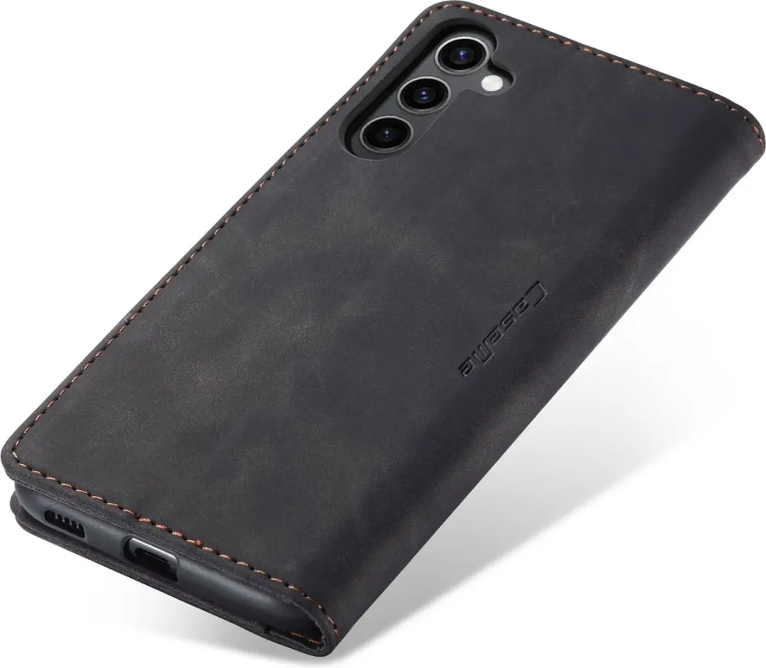 Caseme Telefoonhoesje Samsung Galaxy S25 Ultra Wallet Book - Zwart