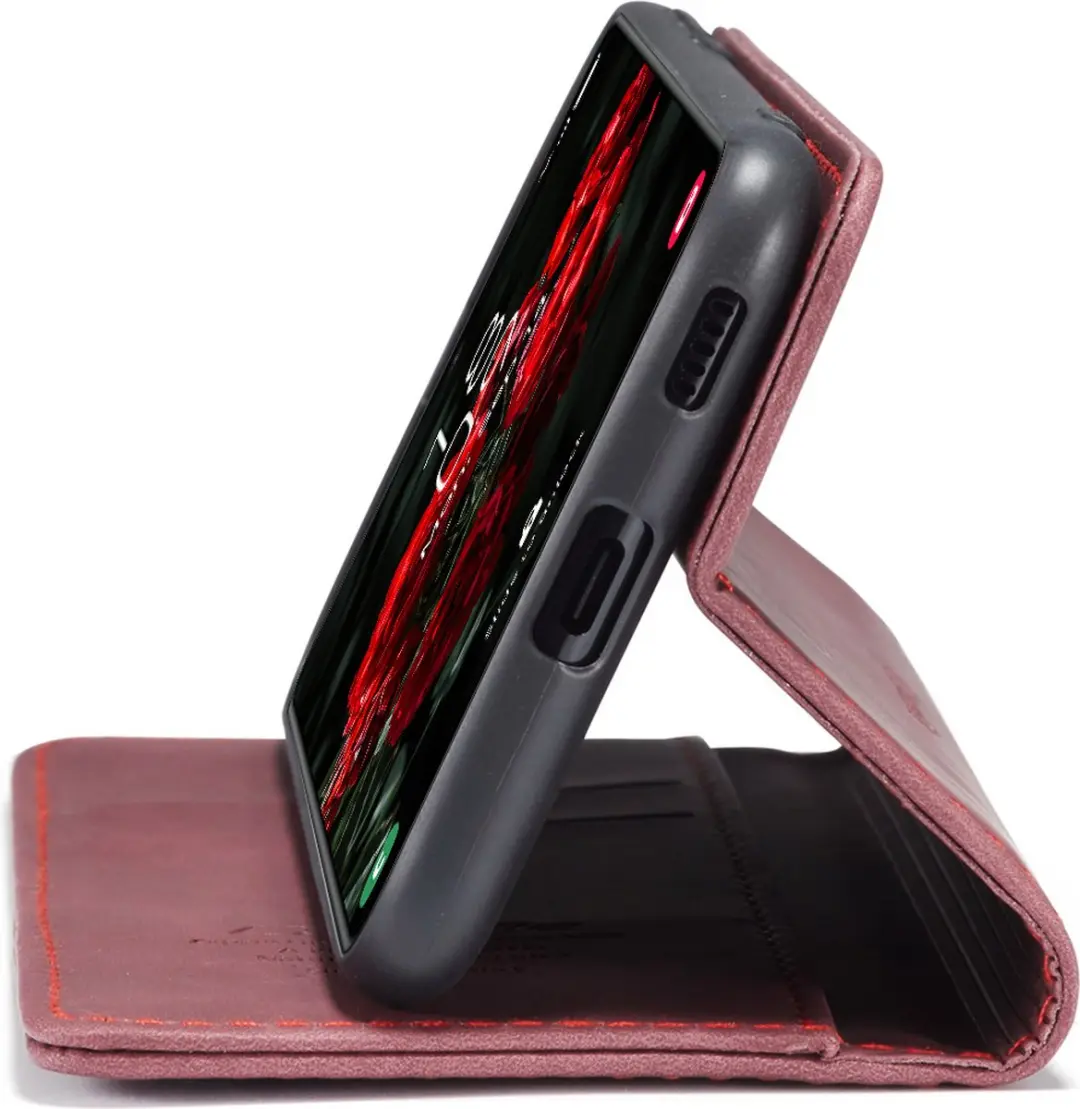 Caseme Telefoonhoesje Samsung Galaxy S25 Plus Wallet Book - Rood