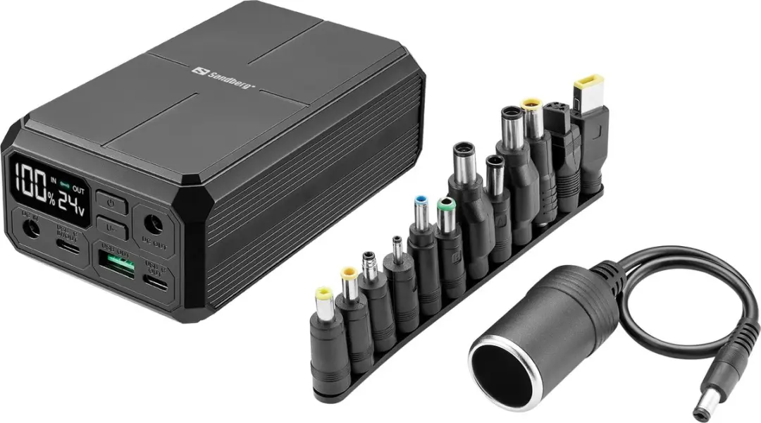 Sandberg Laptop Powerbank 27000mAh 100W - 421-13 Black - afbeelding 6 van 6
