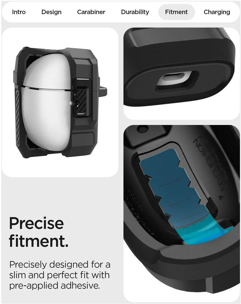 Spigen Hoesje Google Pixel Buds 2a - Lock Fit - Zwart