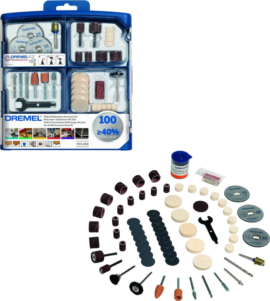 Dremel 723 Multitool Accessoireset - 100 Stuks