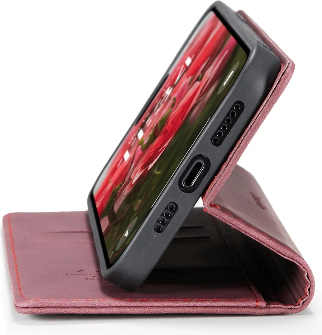 CaseMe iPhone 16 Pro Wallet Bookhoesje - Rood
