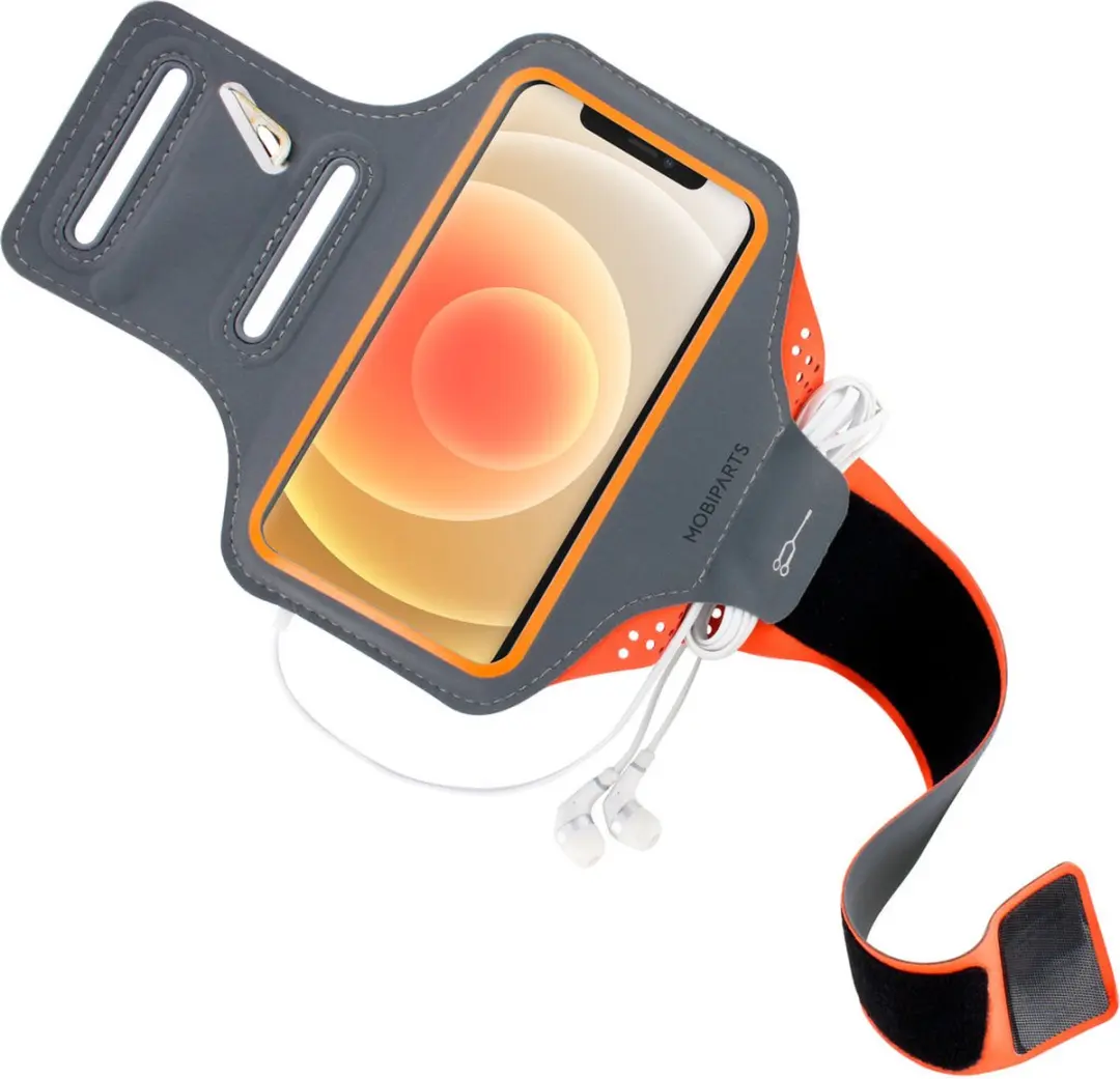 Mobiparts Hardlooparmband iPhone 12 Mini MP-111643 - Oranje