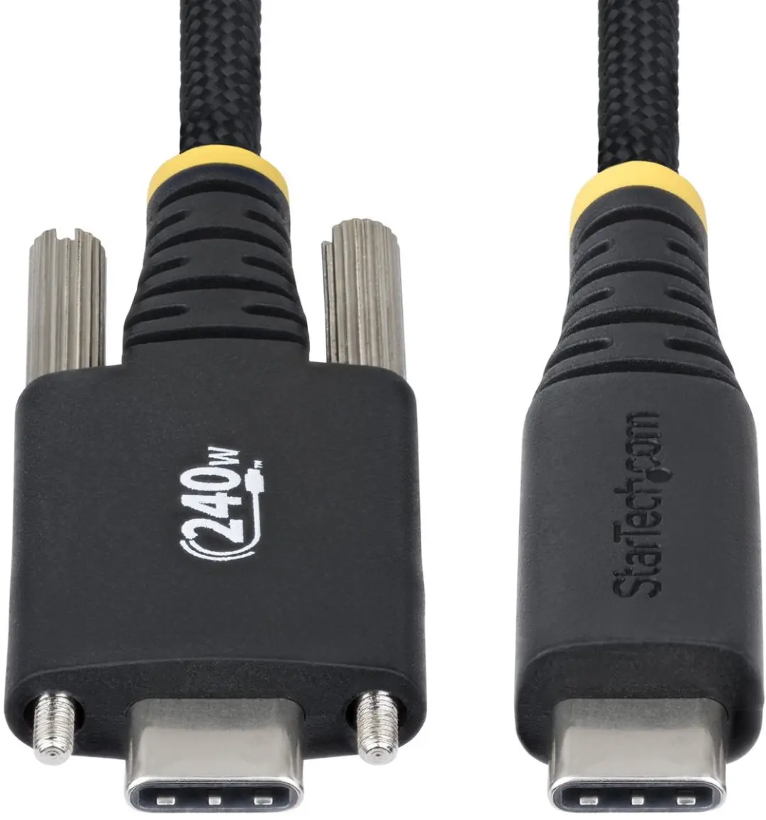 Startech S2CEPR3M-USBSL USB-C Oplaadkabel 240W - Zwart