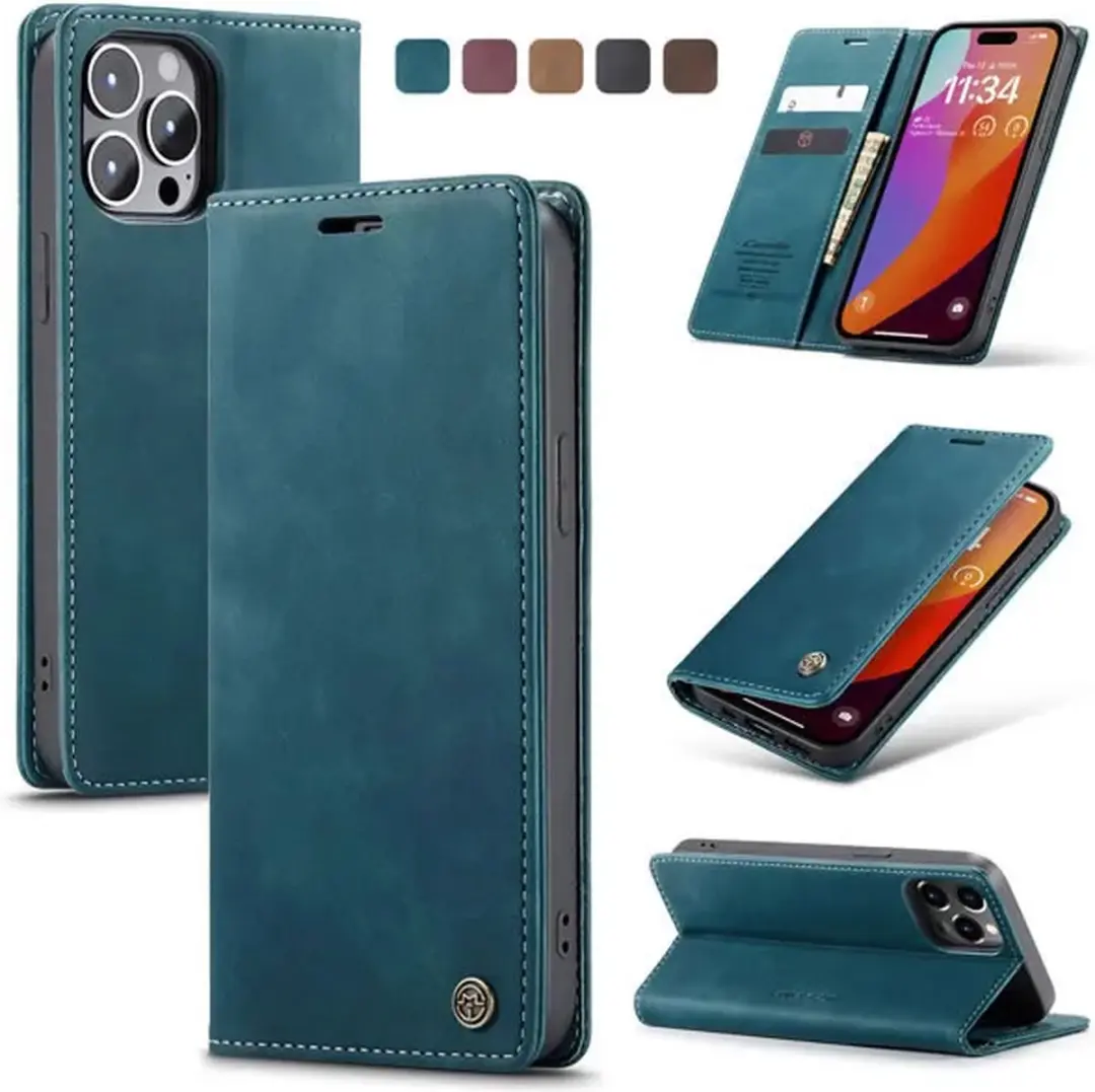 CaseMe Wallet Book iPhone 15 Pro Hoesje