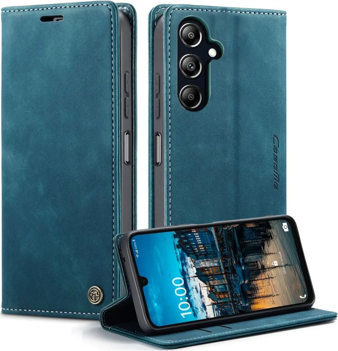 Caseme 013 Bookcase Portemonneehoesje Samsung Galaxy A16 - Blauw