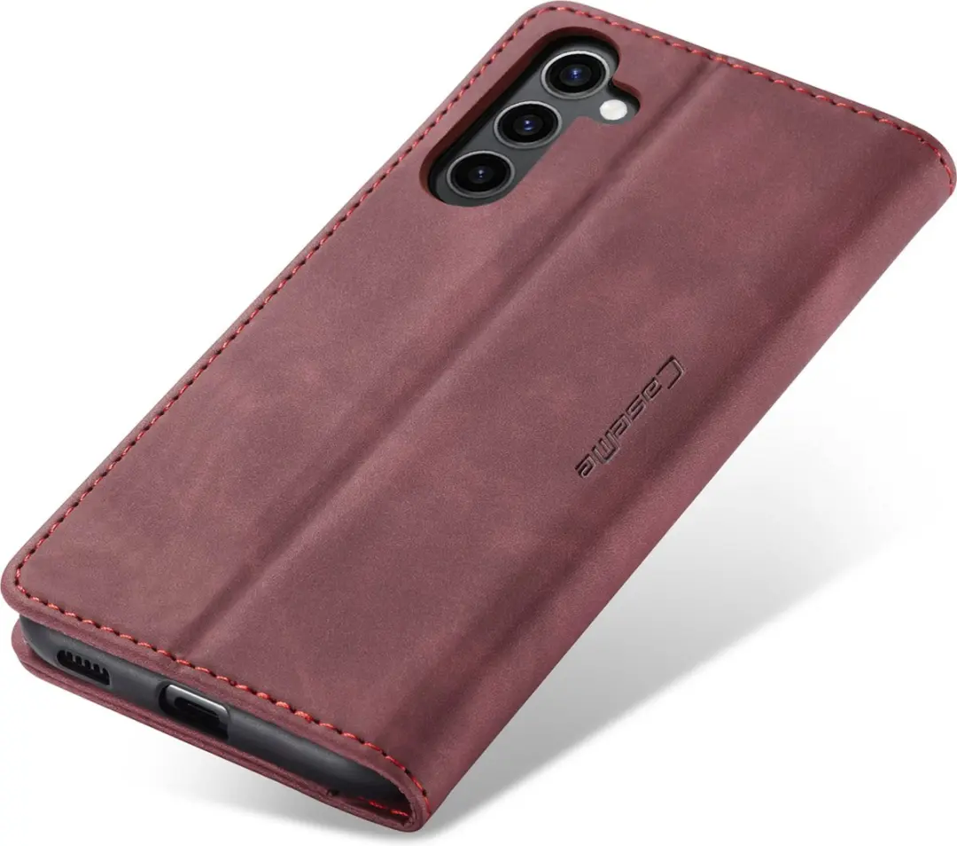 Caseme Wallet Book Case Samsung Galaxy S25 - Rood