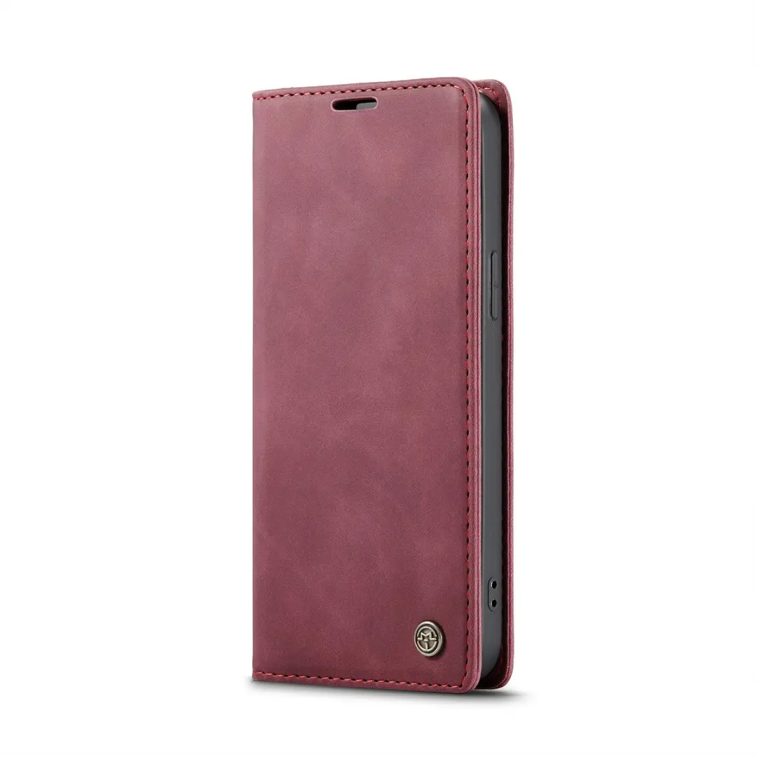Caseme Telefoonhoesje iPhone 16E Wallet Book - Rood