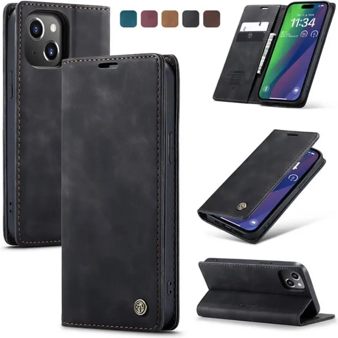 CaseMe iPhone 15 Wallet Book Hoesje