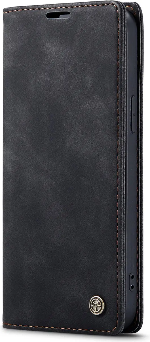 CaseMe iPhone 15 Wallet Book Hoesje - Zwart