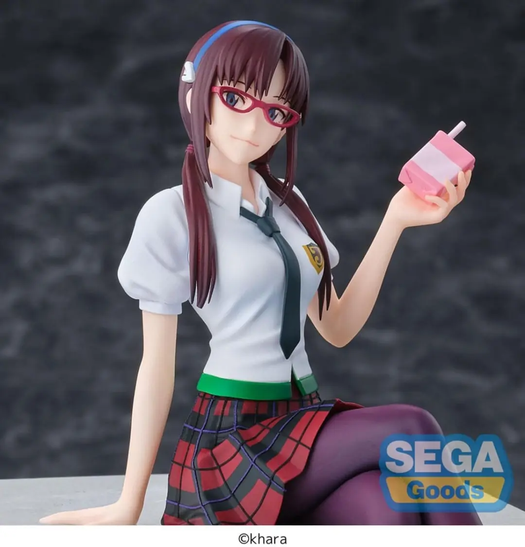 Sega Evangelion PM Perching PVC Statue Mari Makinami - 14cm - Multi