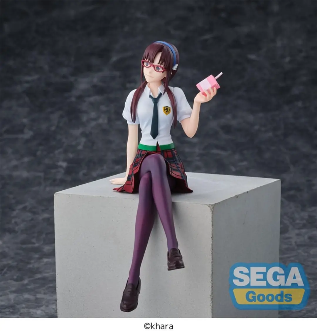 Sega Evangelion PM Perching PVC Statue Mari Makinami - 14cm - Multi