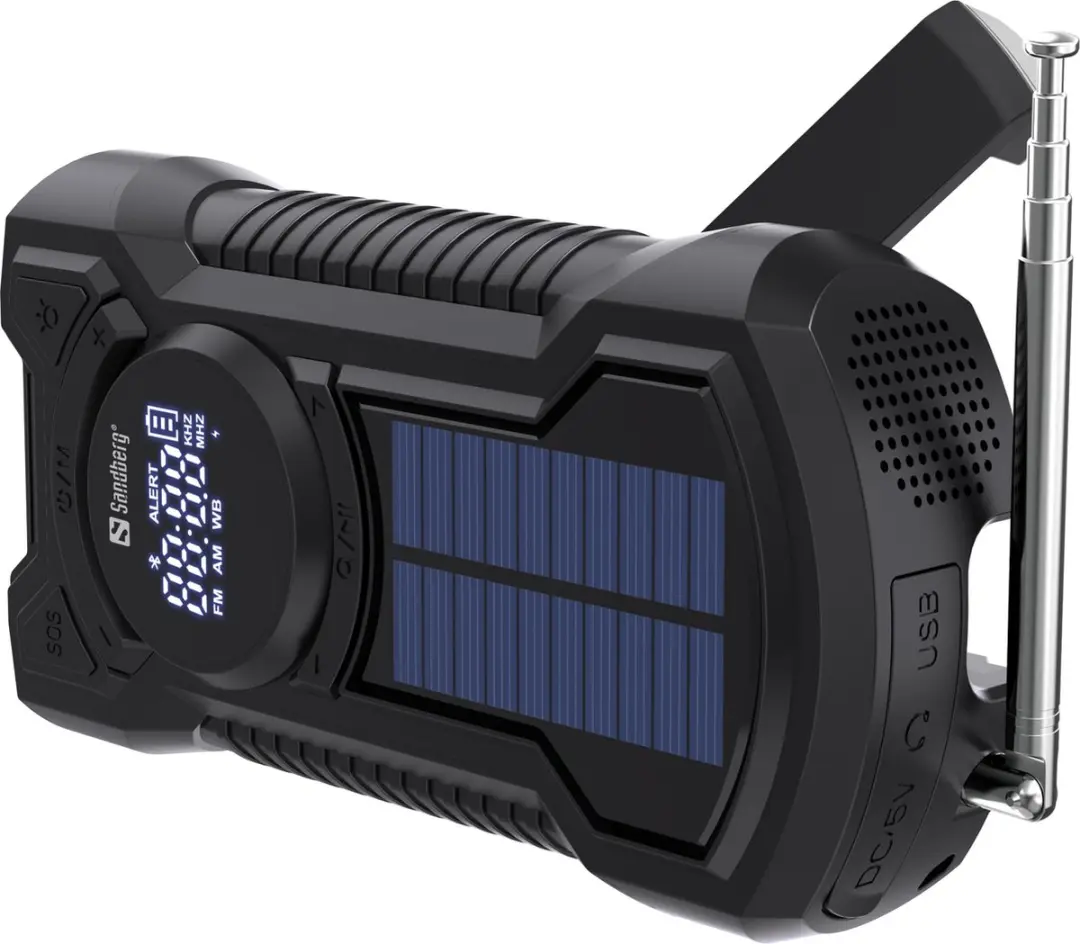 Sandberg Survivor Radio All-in-1 421-03 - 5.000mAh - Noodradio met zonnepaneel - Zwart - afbeelding 6 van 6