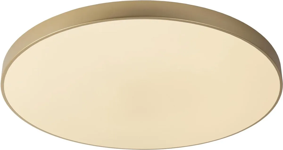 Lucide UNAR Plafondlamp Ø80cm - Mat Goud/Messing