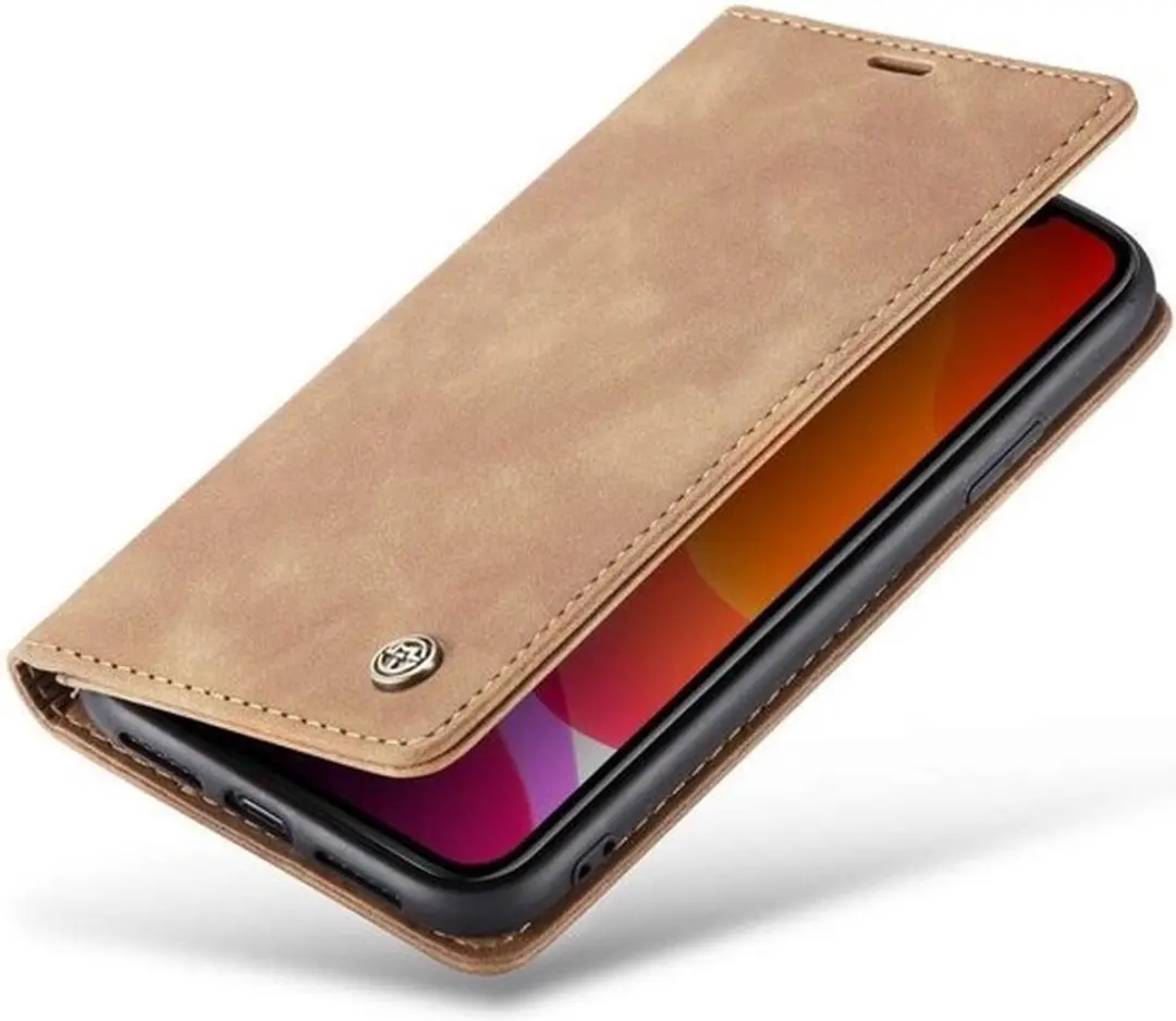 Caseme Bookcase iPhone 11 - 2 Stuks - Licht Bruin - afbeelding 6 van 6